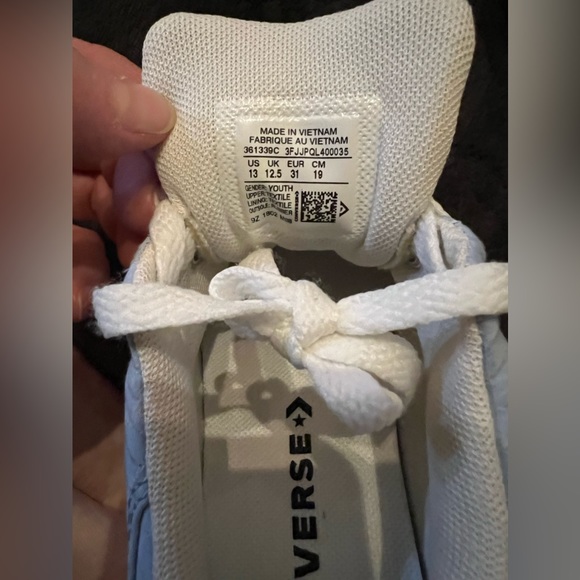 Converse All-Star Youth Powder Blue &White Classic Sneakers Size 13. LIKE NEW - Picture 8 of 8